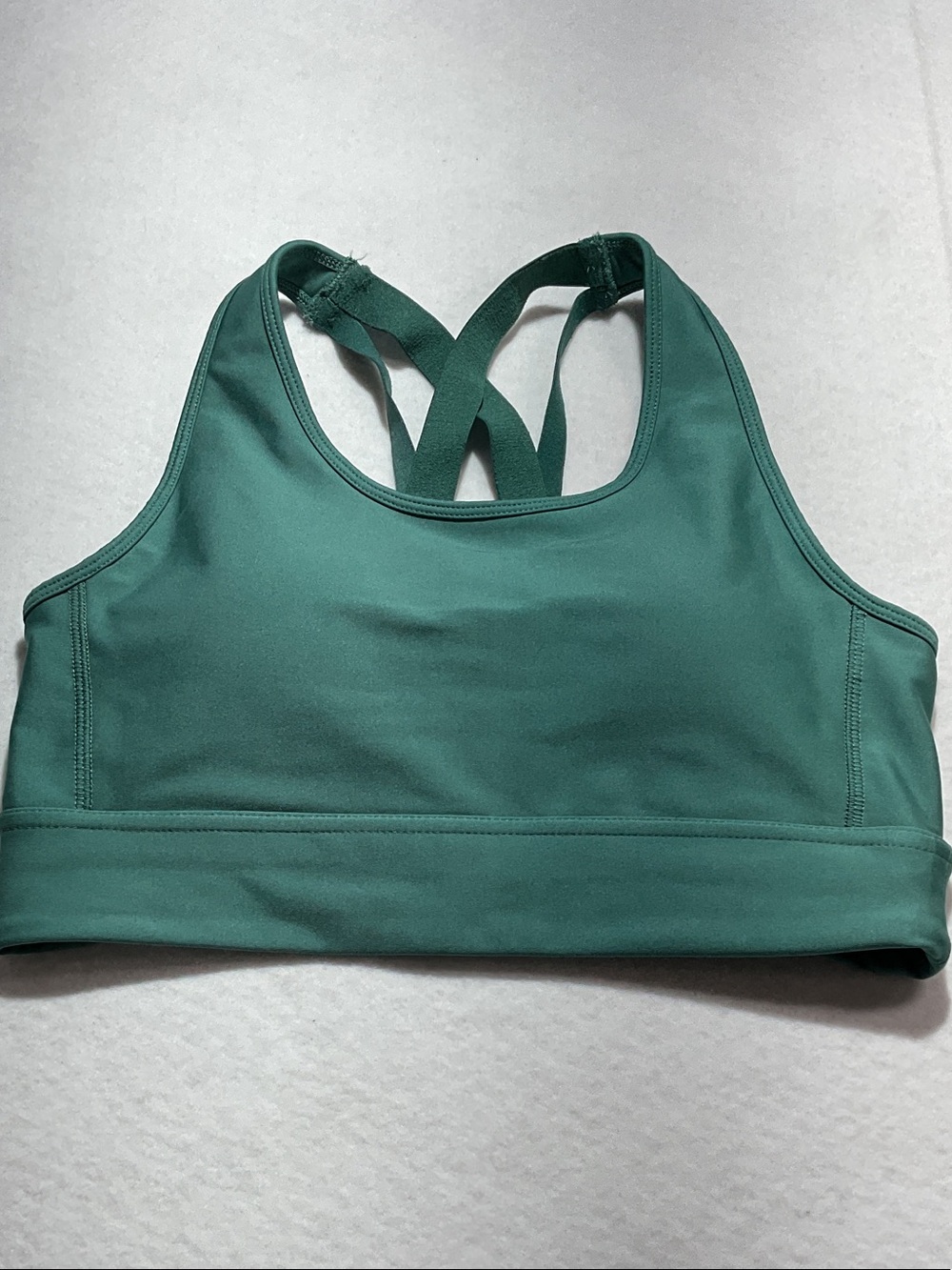 DSG Green Cross-Back Sports Bra